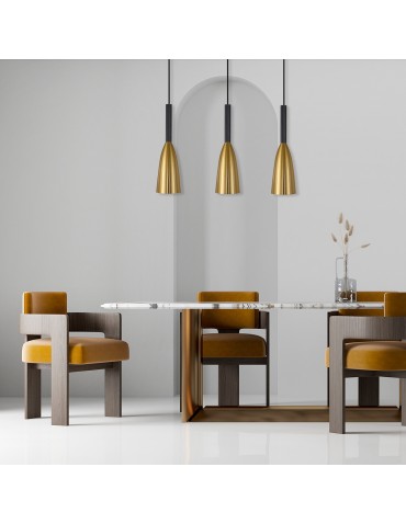 Light Prestige Solin 3 wisząca linia złota E27 złoty/czarny LP-181/3L GD - produkt 2