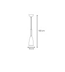 Light Prestige Solin wisząca złota E27 złoty/czarny LP-181/1P GD Light Prestige Solin wisząca złota E27 złoty/czarny LP-181/1P GD