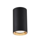 Oprawy sufitowe na wymienne źródło światła - Light Prestige Manacor oczko czarne ze złotym ringiem 13 cm GU10 czarny LP-232/1D - 130 BK/GD - product 1