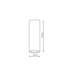 Oprawy sufitowe na wymienne źródło światła - Light Prestige Manacor oczko białe  ze złotym ringiem 17 cm GU10 biały LP-232/1D - 170 WH/GD - product 3