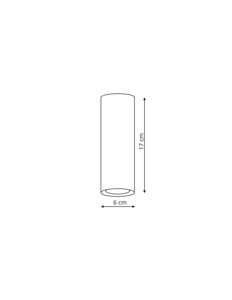 Light Prestige Manacor oczko białe  ze złotym ringiem 17 cm GU10 biały LP-232/1D - 170 WH/GD