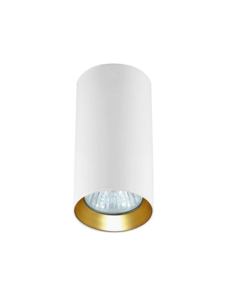 Light Prestige Manacor oczko białe ze złotym ringiem 13 cm GU10 biały LP-232/1D - 130 WH/GD Light Prestige Manacor oczko białe ze złotym ringiem 13 cm GU10 biały LP-232/1D - 130 WH/GD
