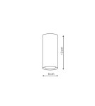 Light Prestige Manacor oczko białe ze złotym ringiem 13 cm GU10 biały LP-232/1D - 130 WH/GD Light Prestige Manacor oczko białe ze złotym ringiem 13 cm GU10 biały LP-232/1D - 130 WH/GD