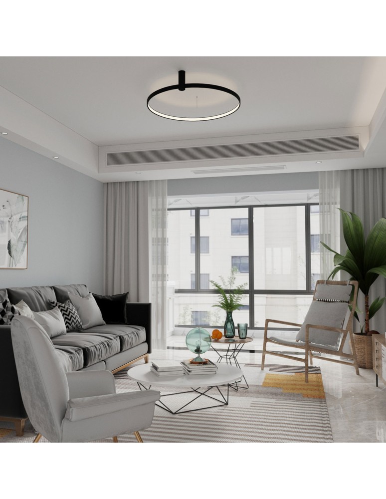 Light Prestige Ring plafon S czarny 3000K LP-909/1C S BK 1xLED czarny Light Prestige Ring plafon S czarny 3000K LP-909/1C S BK 1xLED czarny