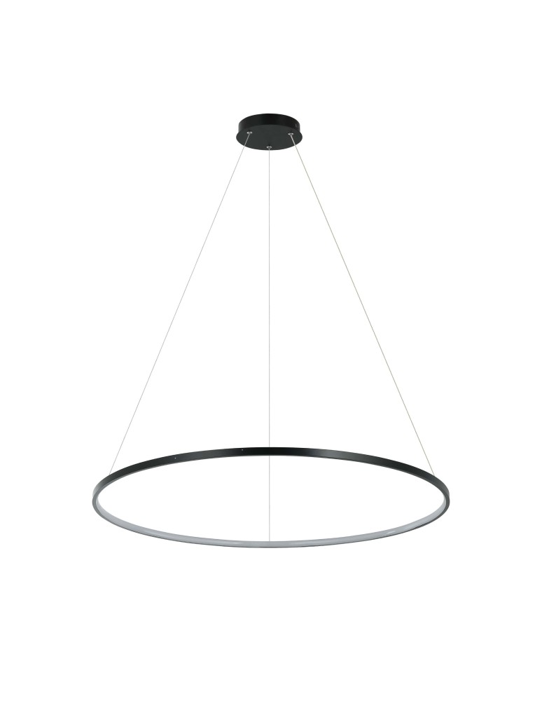 Light Prestige Ring lampa wisząca duża czarna 3000K LP-909/1P L BK 1xLED czarny Light Prestige Ring lampa wisząca duża czarna 3000K LP-909/1P L BK 1xLED czarny