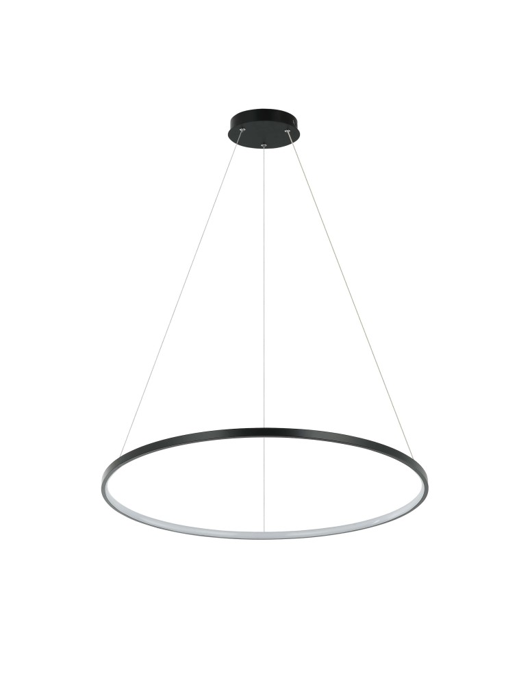 Light Prestige Ring lampa wisząca średnia czarna 4000K LP-909/1P 4M BK 1xLED czarny Light Prestige Ring lampa wisząca średnia czarna 4000K LP-909/1P 4M BK 1xLED czarny