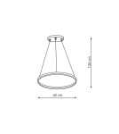 Light Prestige Ring lampa wisząca mała czarna 4000K LP-909/1P 4S BK 1xLED czarny Light Prestige Ring lampa wisząca mała czarna 4000K LP-909/1P 4S BK 1xLED czarny