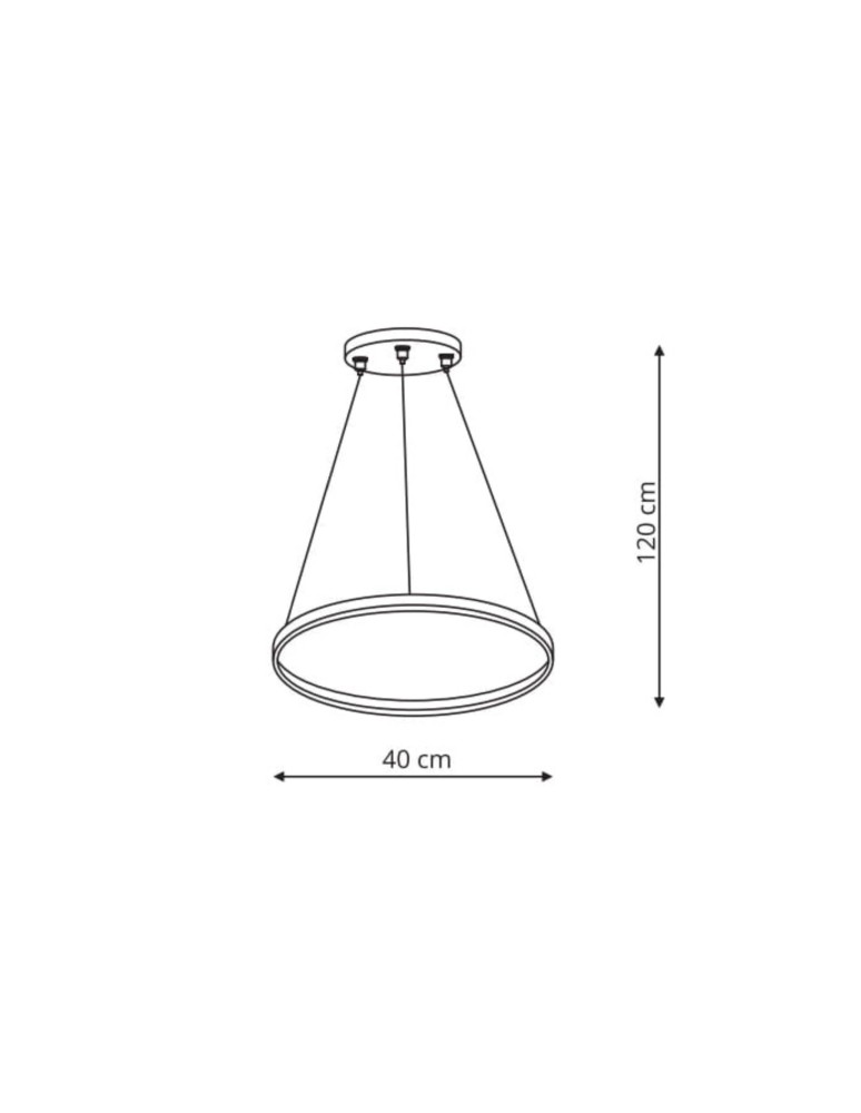 Light Prestige Ring lampa wisząca mała czarna 3000K LP-909/1P S BK 1xLED czarny Light Prestige Ring lampa wisząca mała czarna 3000K LP-909/1P S BK 1xLED czarny