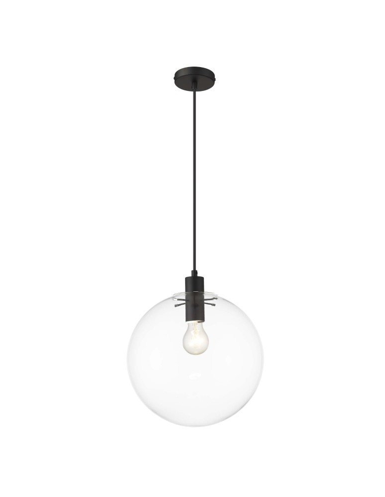 Light Prestige Puerto wisząca duża czarna E27 czarny LP-004/1P L BK
