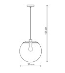 Lampy wiszące - Light Prestige Puerto wisząca duża czarna E27 czarny LP-004/1P L BK - product 3