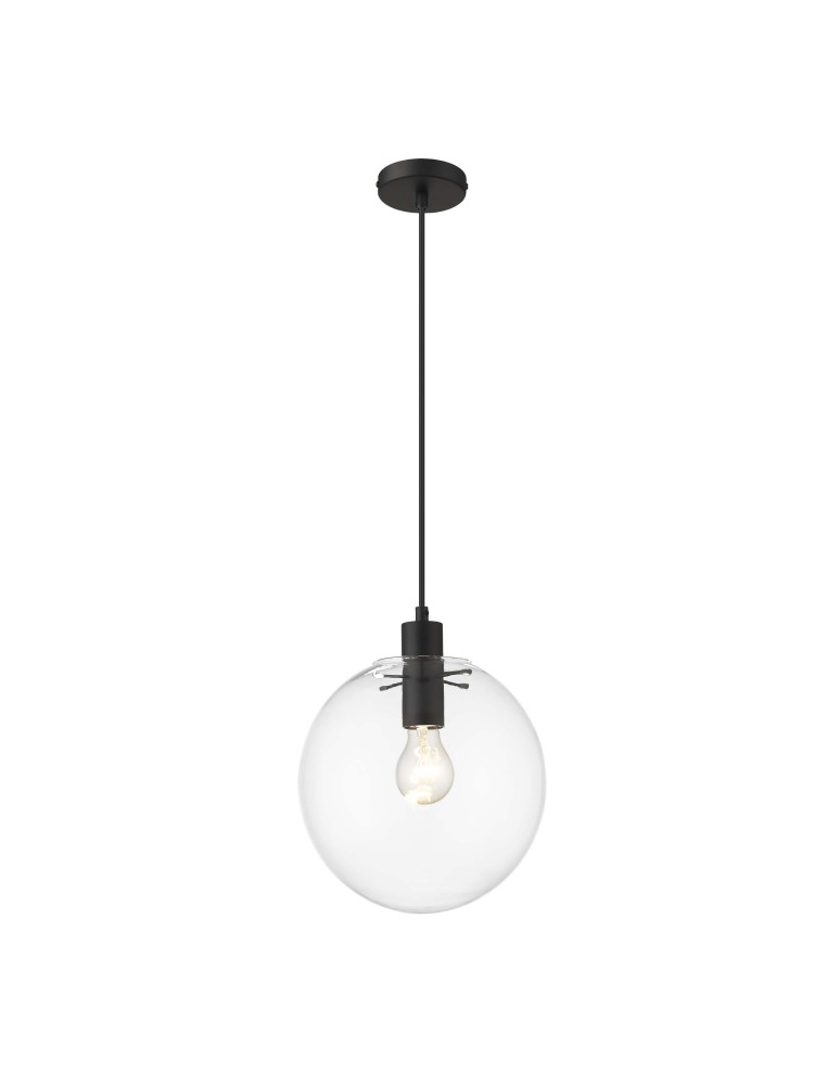 Light Prestige Puerto wisząca średnia czarna E27 czarny LP-004/1P M BK