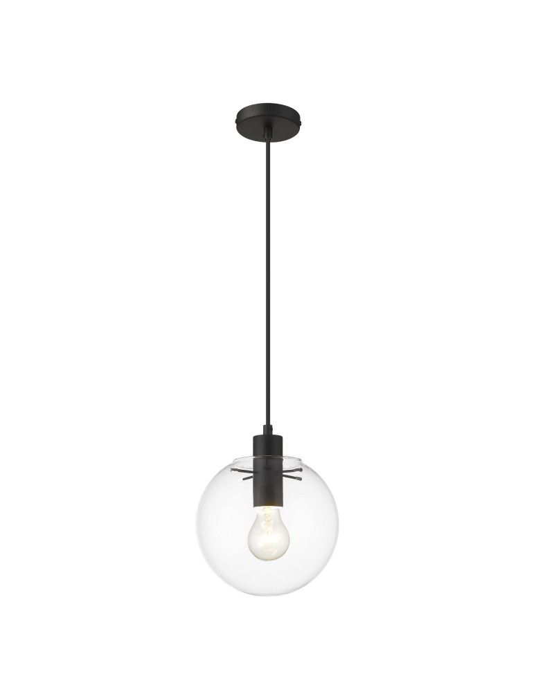 Light Prestige Puerto wisząca mała czarna E27 czarny LP-004/1P S BK Light Prestige Puerto wisząca mała czarna E27 czarny LP-004/1P S BK