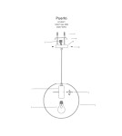 Light Prestige Puerto wisząca mała czarna E27 czarny LP-004/1P S BK Light Prestige Puerto wisząca mała czarna E27 czarny LP-004/1P S BK