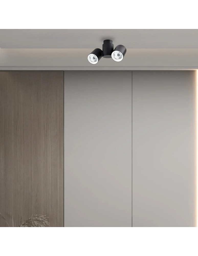 Light Prestige Boston 2 czarny GU10 czarny LP-741/2W BK Light Prestige Boston 2 czarny GU10 czarny LP-741/2W BK