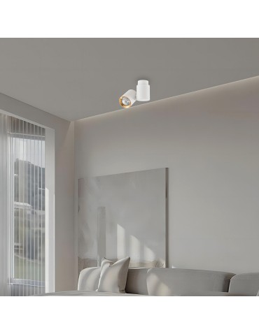 Light Prestige Boston 1 biały ze złotym ringiem GU10 biały LP-741/1W WH/GD - product 2