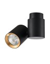Light Prestige Boston 1 czarny ze złotym ringiem GU10 czarny LP-741/1W BK/GD Light Prestige Boston 1 czarny ze złotym ringiem GU10 czarny LP-741/1W BK/GD