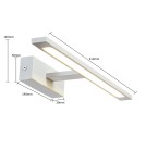 Light Prestige Isla kinkiet biały średni z IP44 3000K LED biały GS-LWB-12W/3 WH Light Prestige Isla kinkiet biały średni z IP44 3000K LED biały GS-LWB-12W/3 WH
