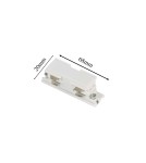 Light Prestige Łącznik wewnętrzny 3F biały LP-551/4 WH Light Prestige Łącznik wewnętrzny 3F biały LP-551/4 WH