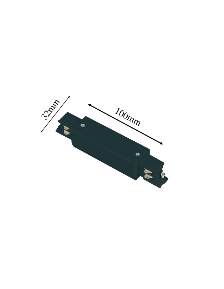 Light Prestige Zasilanie centralne 3F czarne  LP-551/3F BK