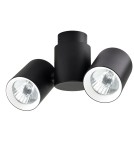 Lampy sufitowe reflektory - Light Prestige Boston 2 czarny z białym ringiem GU10 czarny LP-741/2W BK/WH - product 1