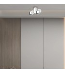 Lampy sufitowe reflektory - Light Prestige Boston 2 biały z czarnym ringiem GU10 biały LP-741/2W WH/BK - product 3