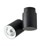 Reflektory sufitowe - Light Prestige Boston 1 czarny z białym ringiem GU10 czarny LP-741/1W BK/WH - product 1