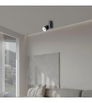 Reflektory sufitowe - Light Prestige Boston 1 czarny z białym ringiem GU10 czarny LP-741/1W BK/WH - product 2