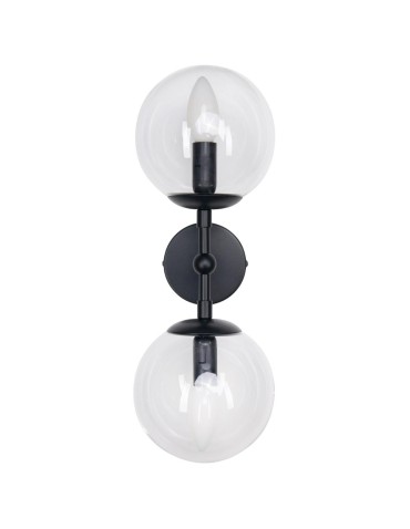 Light Prestige Dorado kinkiet 2 czarny Transp. 2xE14 czarny / transparentny