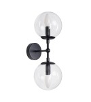 Kinkiety - Light Prestige Dorado kinkiet 2 czarny Transp. 2xE14 czarny / transparentny - product 2