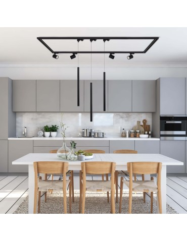 Light Prestige Lungo 1 czarna wisząca do szynoprzewodu 3F  LP-894/1P BK 3F 1xG9 Czarny - produkt 2