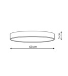 Plafony LED - Light Prestige Rapido plafon duży czarny LED czarny LP-433/1C L BK - product 3