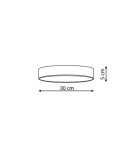 Plafony LED - Light Prestige Rapido plafon mały czarny LED czarny LP-433/1C S BK - product 3