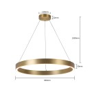 Light Prestige Midway lampa wisząca mała złota Triangle LP-033/1P S GD Triangle 1xLED Złoty Light Prestige Midway lampa wisząca mała złota Triangle LP-033/1P S GD Triangle 1xLED Złoty