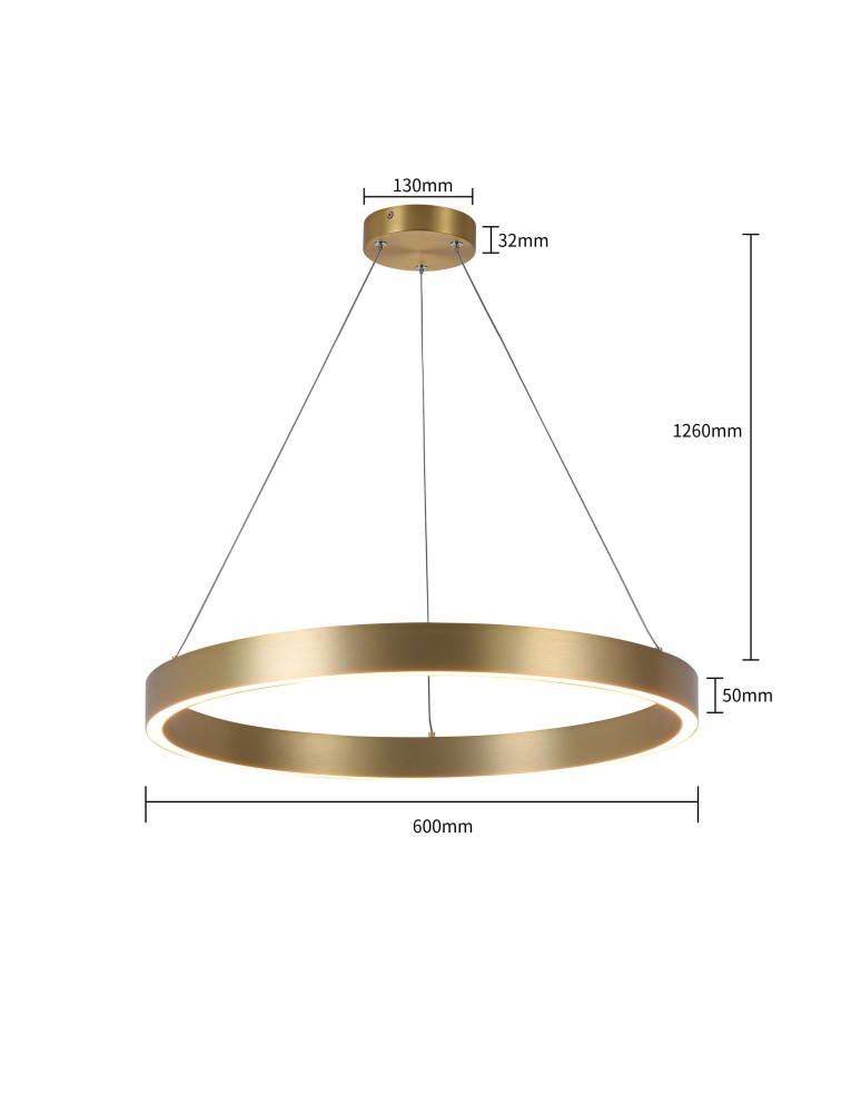 Light Prestige Midway lampa wisząca mała złota Triangle LP-033/1P S GD Triangle 1xLED Złoty Light Prestige Midway lampa wisząca mała złota Triangle LP-033/1P S GD Triangle 1xLED Złoty