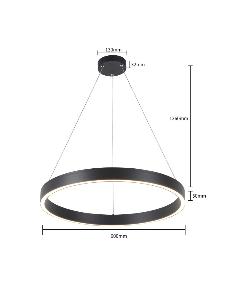 Light Prestige Midway lampa wisząca mała czarna Triangle LP-033/1P S BK Triangle 1xLED Czarny Light Prestige Midway lampa wisząca mała czarna Triangle LP-033/1P S BK Triangle 1xLED Czarny