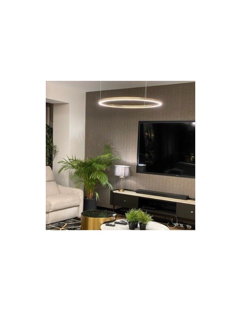 Light Prestige Midway Lampa wisząca LED 1x65W złoty błyszczący LP-033/1P XL GD Shiny Light Prestige Midway Lampa wisząca LED 1x65W złoty błyszczący LP-033/1P XL GD Shiny