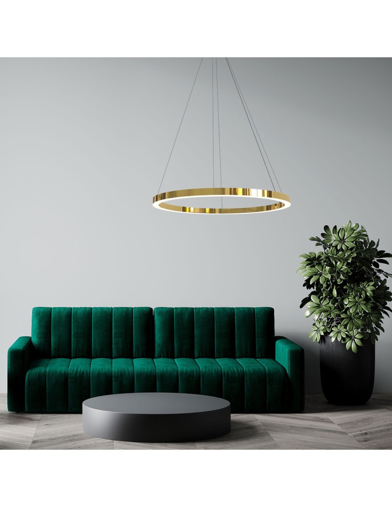 Light Prestige Midway Lampa wisząca LED 1x65W złoty błyszczący LP-033/1P XL GD Shiny Light Prestige Midway Lampa wisząca LED 1x65W złoty błyszczący LP-033/1P XL GD Shiny