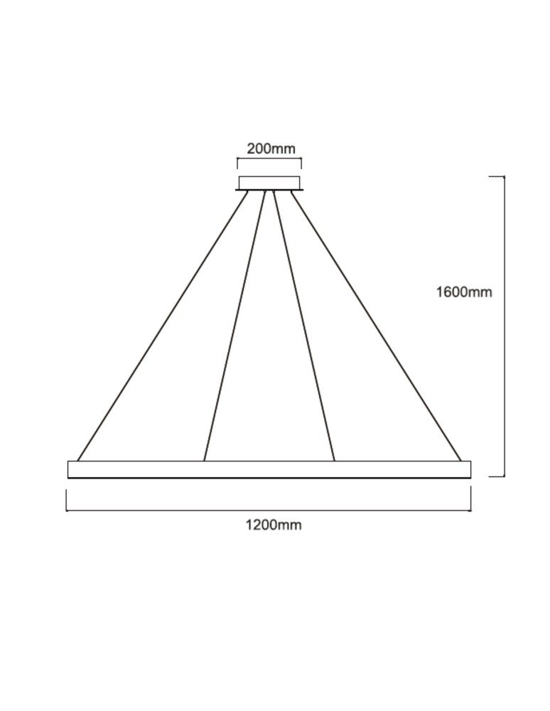 Light Prestige Midway Lampa wisząca LED 1x65W złoty błyszczący LP-033/1P XL GD Shiny Light Prestige Midway Lampa wisząca LED 1x65W złoty błyszczący LP-033/1P XL GD Shiny