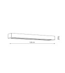 Kinkiety łazienkowe - Light Prestige Ibros kinkiet biały XL z IP44 3000K GS-LWA-18W 3000K WH 1xLED biały - product 3