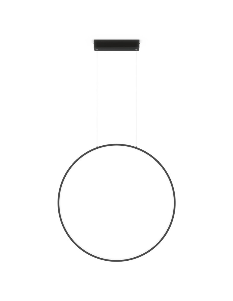 Light Prestige Mirror lampa wisząca duża czarna IP44 LP-999/1P L BK 1xLED czarny