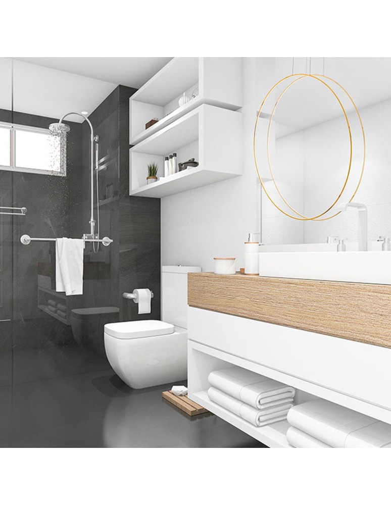 Light Prestige Mirror wisząca duża złota 1xLED IP44 złoty LP-999/1P L GD Light Prestige Mirror wisząca duża złota 1xLED IP44 złoty LP-999/1P L GD