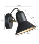 Light Prestige Astama kinkiet czarny E27 czarny LP-1122/1W BK Light Prestige Astama kinkiet czarny E27 czarny LP-1122/1W BK