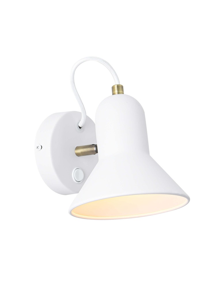 Light Prestige Astama kinkiet biały E27 biały LP-1122/1W WH Light Prestige Astama kinkiet biały E27 biały LP-1122/1W WH