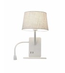 Kinkiety - Light Prestige Dakota kinkiet z półką biały - lewy E27 biały LP-2121/1W L WH - product 1