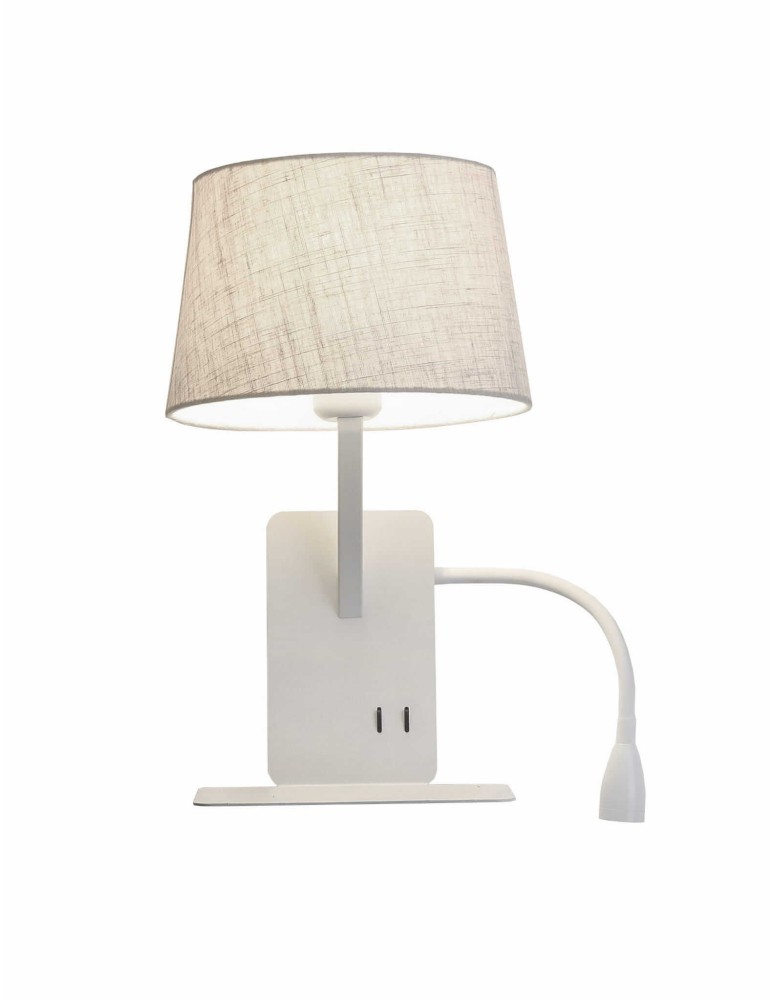 Light Prestige Dakota kinkiet z półka biały - prawy E27 biały LP-2121/1W R WH Light Prestige Dakota kinkiet z półka biały - prawy E27 biały LP-2121/1W R WH