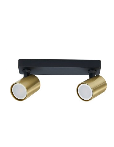 Light Prestige Snow 2 spot złoty LP-731/2W GD 2xGU10 czarny/złoty
