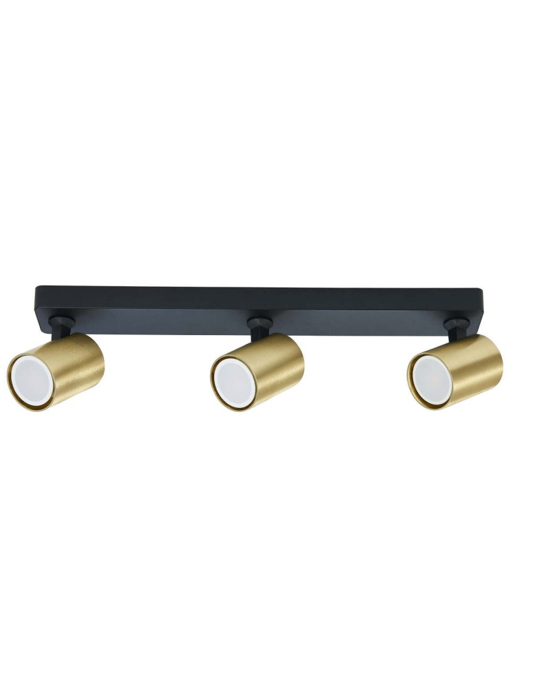 Light Prestige Snow 3 spot złoty LP-731/3W GD 3xGU10 czarny/złoty