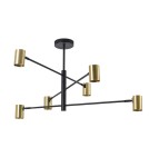 Light Prestige Snow 6 złoty xGU10 Złoty/Czarny LP-731/6P GD Light Prestige Snow 6 złoty xGU10 Złoty/Czarny LP-731/6P GD