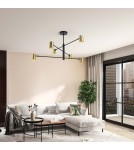 Light Prestige Snow 6 złoty xGU10 Złoty/Czarny LP-731/6P GD Light Prestige Snow 6 złoty xGU10 Złoty/Czarny LP-731/6P GD