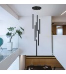 Light Prestige Lungo 7 czarna lampa wisząca LP-894/7P BK 7xG9 czarny Light Prestige Lungo 7 czarna lampa wisząca LP-894/7P BK 7xG9 czarny